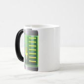 電池はマグ-変形させる魔法のコーヒー・マグ--を変形させます モーフィングマグカップ (正面左)