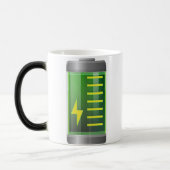 電池はマグ-変形させる魔法のコーヒー・マグ--を変形させます モーフィングマグカップ (左)