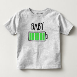 電池切れ – 赤ちゃん トドラーTシャツ