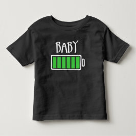 電池切れ – 赤ちゃん トドラーTシャツ