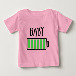 電池切れ – 赤ちゃん ベビーTシャツ