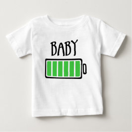 電池切れ – 赤ちゃん ベビーTシャツ