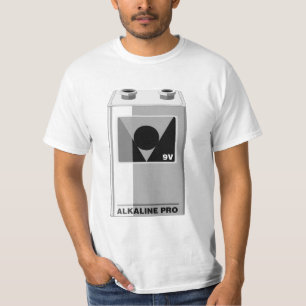 電池- 9つのボルトかおたくの衣服 Tシャツ