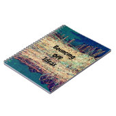 電波が跳ね返るアイディアJournalノート ノートブック (左側)