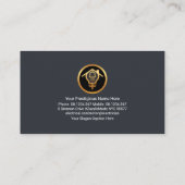 電波パワーズ建物のシルエット 名刺 (裏面)