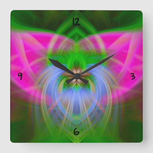 電波圏方形壁時計 スクエア壁時計 (正面)