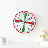 電波時計CW警報信号 ラージ壁時計 (ホーム)