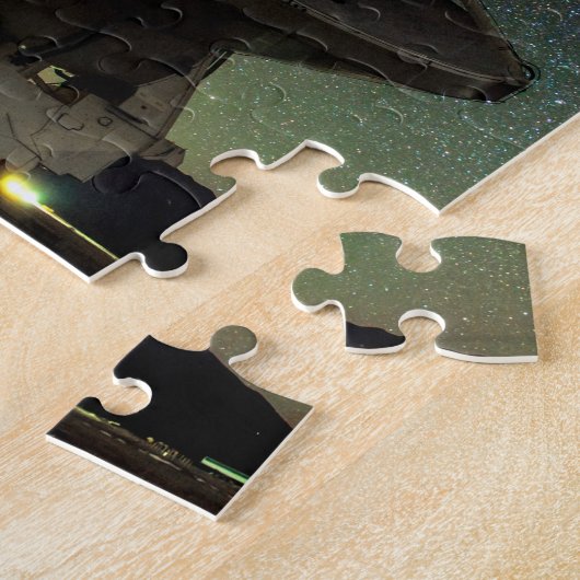 電波望遠鏡と天の川 ジグソーパズル (側面)