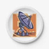 電波望遠鏡の宇宙科学 ペーパープレート (正面)