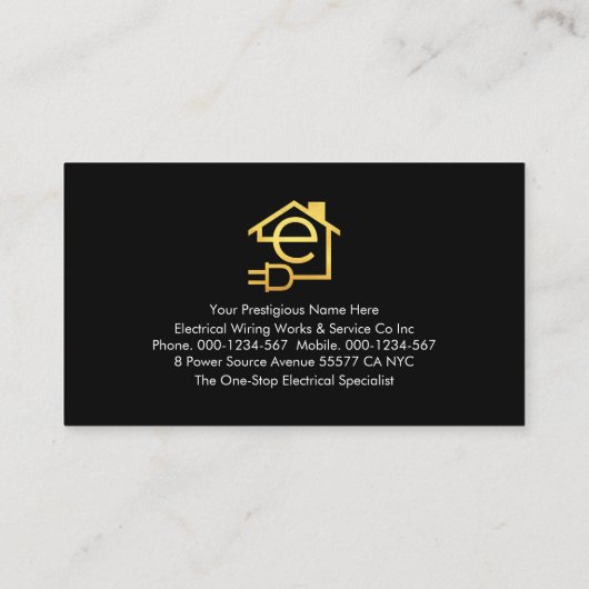 電波稲妻電荷 名刺 (裏面)