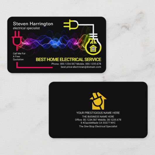 電波電源回路 名刺 (正面/裏面)