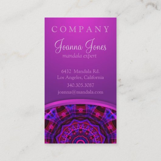 電流の曼荼羅 名刺 (裏面)