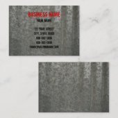 電流を通された波形の薄板金 名刺 (正面/裏面)