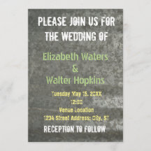 電流を通された薄板金の結婚式招待状