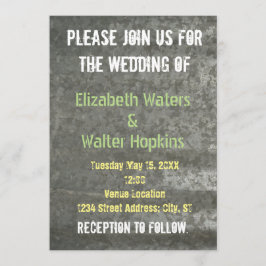 電流を通された薄板金の結婚式招待状 招待状