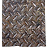 電流を通された金属 シャワーカーテン (正面)