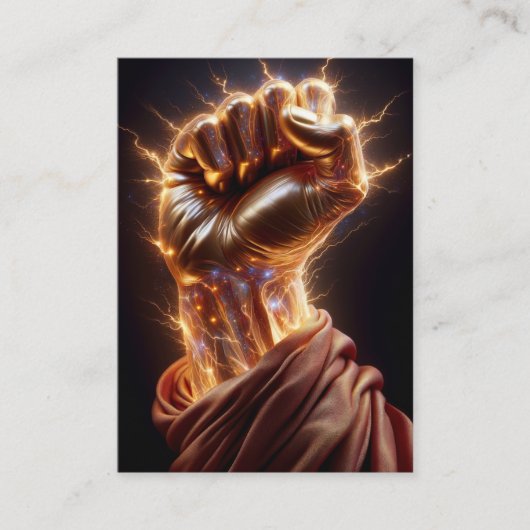 電源の右手 – Mark 14:60-62 KJVカードボックス 名刺 (正面)