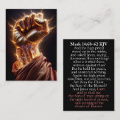 電源の右手 – Mark 14:60-62 KJVカードボックス 名刺 (正面/裏面)