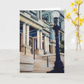 電源の柱、ワシントンDCグリーティングカード カード (黄色い花)