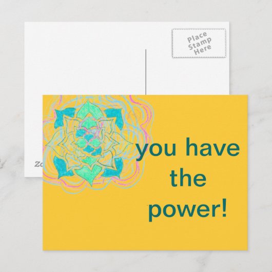 電源はがき ポストカード (正面/裏面)