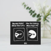 電源を入れろ！ポストカード ポストカード (スタンド正面)