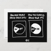 電源を入れろ！ポストカード ポストカード (正面/裏面)