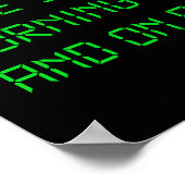 電源を切って入れ直してみた? ポスター (角)