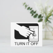 電源を切る ポストカード (スタンド正面)