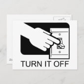電源を切る ポストカード (正面/裏面)