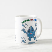 電源を落とす – 水感動的をテーマにしたマグカップ コーヒーマグカップ (正面右)