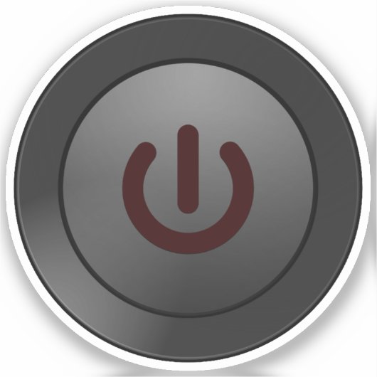 電源オフ記号 シール (正面)