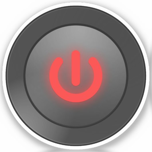 電源オフ記号 シール (正面)