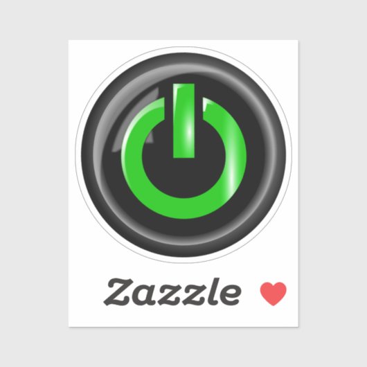 電源オン記号 シール (シート)