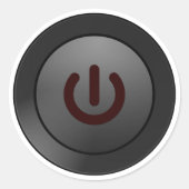 電源スリープモードの記号 ラウンドシール (正面)