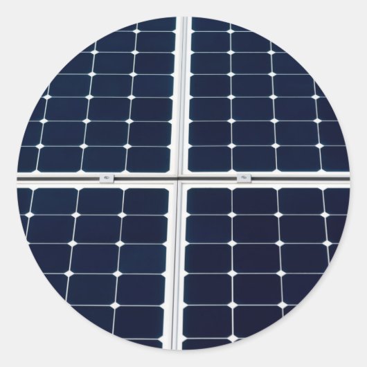 電源パネ太陽のルのおもしろい画像 ラウンドシール (正面)