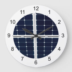 電源パネ太陽のルのおもしろい画像 ラージ壁時計
