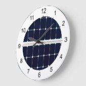 電源パネ太陽のルの画像 ラージ壁時計 (傾斜)