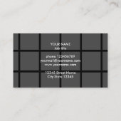 電源パネ太陽のルデザイン名刺テンプレート 名刺 (裏面)