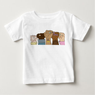 電源フィスト/BLMトドラーベビーTシャツ ベビーTシャツ