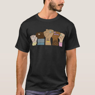 電源フィスト/BLM tシャツ