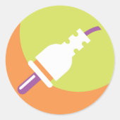 電源プラグのシール ラウンドシール (正面)