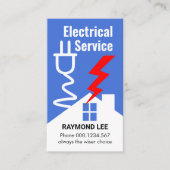 電源プラグのホームワイヤリングの停止 名刺 (正面)