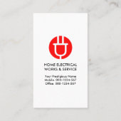 電源プラグの充電パワー 名刺 (裏面)