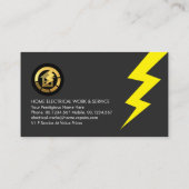 電源プラグ稲妻パワーホーム 名刺 (裏面)