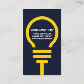 電源プラグLEDが点灯 名刺 (裏面)