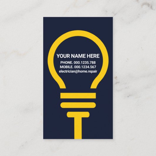 電源プラグLEDが点灯 名刺 (裏面)