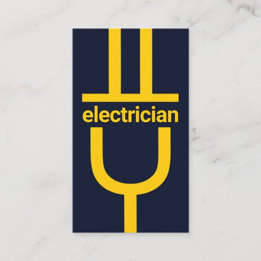 電源プラグLEDが点灯 名刺 (正面)