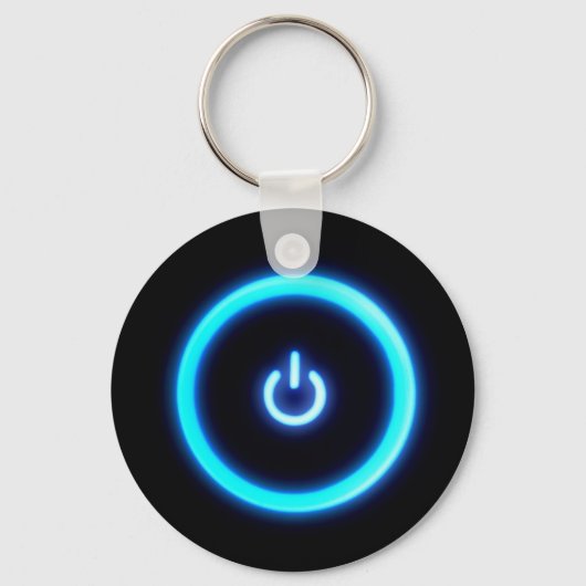 電源ボタンキーチェーン キーホルダー (正面)
