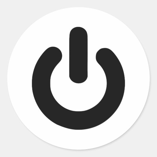 電源ボタン ラウンドシール (正面)