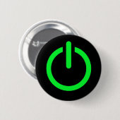 電源ボタン 缶バッジ (正面&裏面)